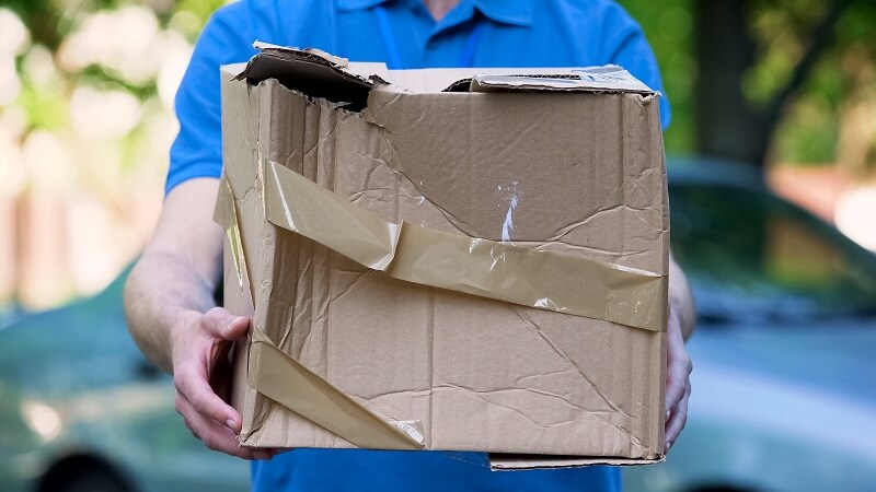 a damaged package order on credit